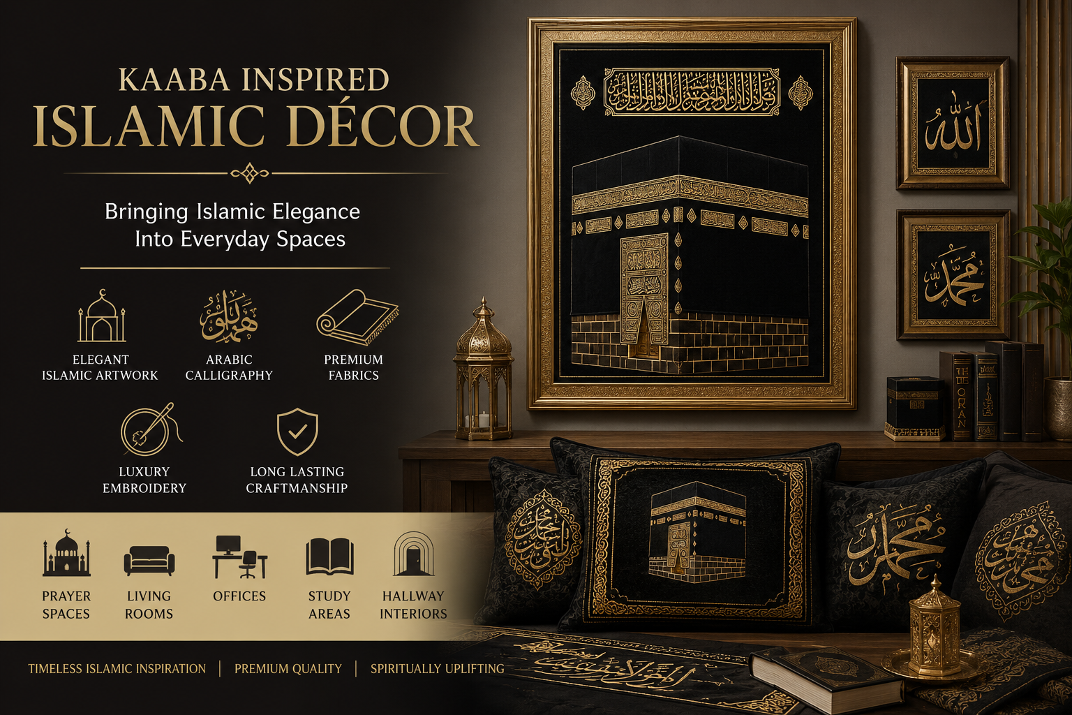 Curtain of Kabah Meaning UK | Islamic Décor & Kiswah Art