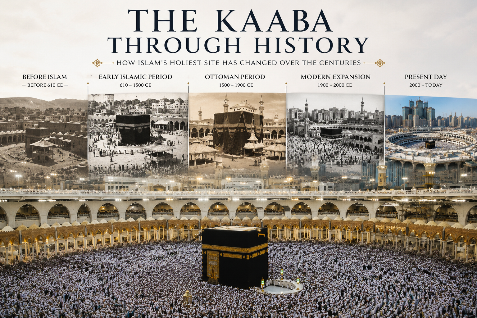 How Has the Kaaba Changed Over Time – Holy Kaaba at Masjid al-Haram