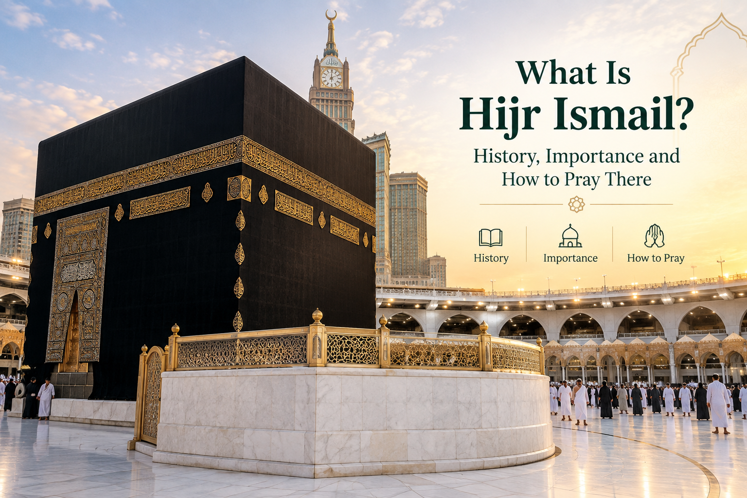 Hijr Ismail Al-Hateem at the Holy Kaaba in Makkah